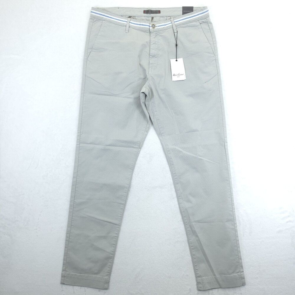 Robert Graham Men's 36x32 The Perfect Fit Pant Light Gray NWT
